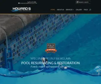 Howardspools.com(Howard's Pool Service) Screenshot