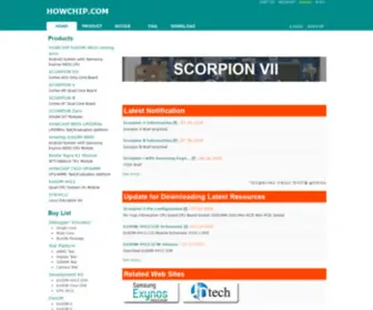 Howchip.com(The best embedded solutions provider) Screenshot