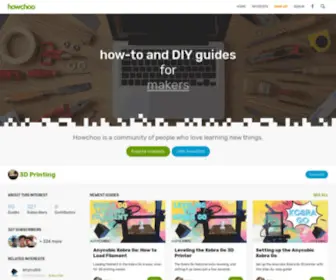 Howchoo.com(How-to and DIY Guides for Makers, Programmers, and Everyone) Screenshot