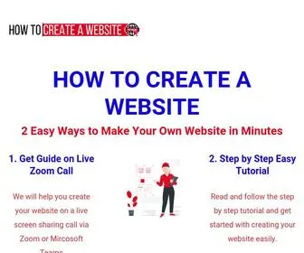 Howcreatewebsite.com(How to Create a Website) Screenshot