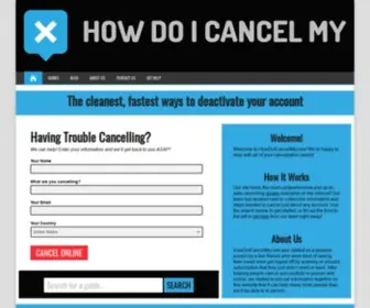 Howdoicancelmy.com(How do I Cancel my) Screenshot