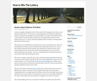 Howdoyouwinthelottery.com Screenshot