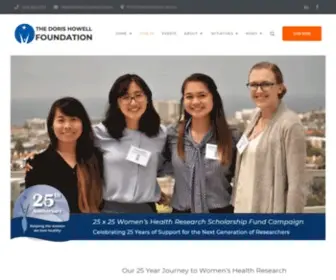 Howellfoundation.org(The Doris A. Howell Foundation for Women’s Health Research) Screenshot