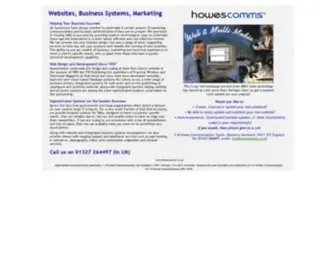 Howescomms.co.uk(Website Design and Development) Screenshot