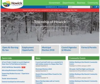 Howick.ca(Township of Howick) Screenshot