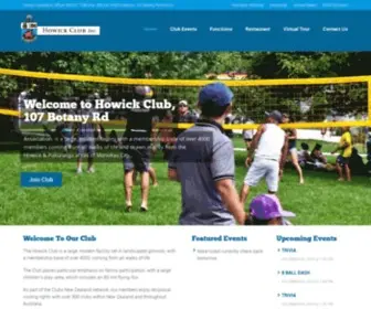 Howickclub.co.nz(Howick Club) Screenshot