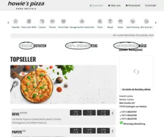 Howies-Pizza.de(Howies Pizza in Stuttgart Online Bestellen) Screenshot