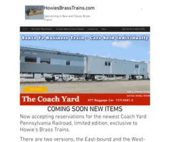 Howiesbrasstrains.com(HO Brass trains) Screenshot