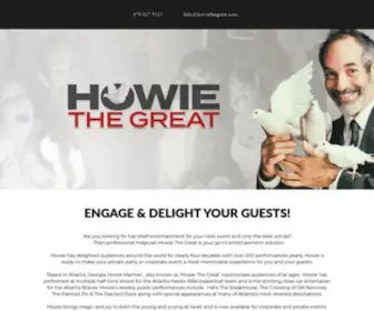 Howiethegreat.com(Atlanta Magician Corporate Event Entertainment Magic Trade Show Illusions Howie Marmer) Screenshot