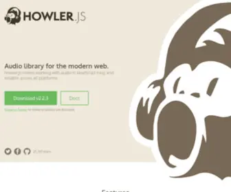 Howlerjs.com(JavaScript audio library for the modern web) Screenshot
