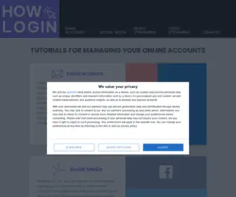 Howlogin.me(Accessing online accounts) Screenshot