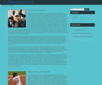 Howmanyaltuves.com(The original conversion site for measuring in Altuves. The Altuve system) Screenshot