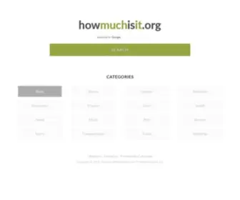 Howmuchisit.org(Howmuchisit) Screenshot