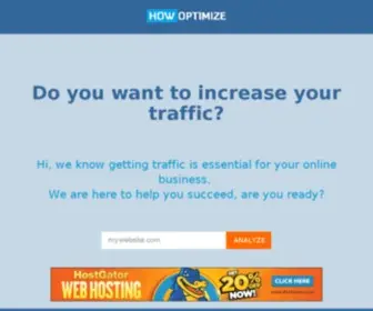 Howoptimize.com(A FREE web based tool which) Screenshot