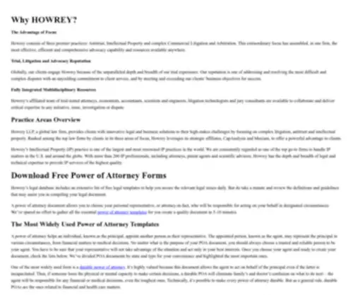 Howrey.com(Howrey LLP) Screenshot