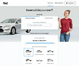 Howsafeisyourcar.com.au(How Safe is Your Car) Screenshot