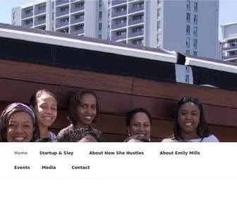 Howshehustles.com(A Diverse Women's Network by Emily Mills) Screenshot