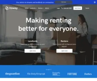 Howsy.com(Online letting agent and property management) Screenshot