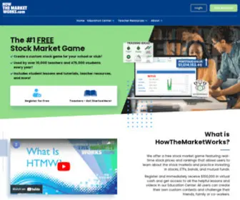 Howthemarketworks.com(Free Stock Market Game) Screenshot
