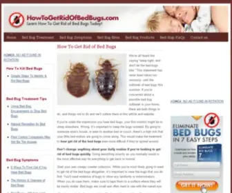 Howto-Getridofbedbugs.com(How to Get Rid of Bed Bugs) Screenshot