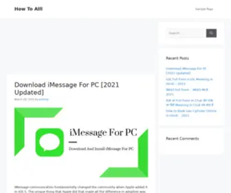 Howtoalll.com(How To Alll) Screenshot