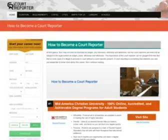 Howtobeacourtreporter.com(How to Become a Court Reporter) Screenshot