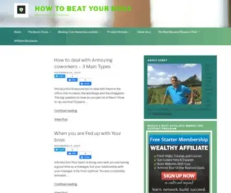 Howtobeatyourboss.com(How to Beat your Boss) Screenshot