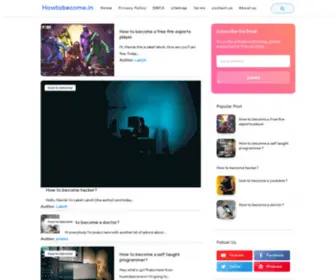 Howtobecome.in(WordPress Themes) Screenshot