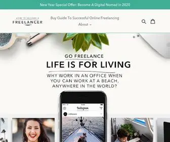 Howtobecomeafreelancer.com(How To Become A Freelancer) Screenshot