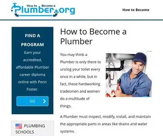 Howtobecomeaplumber.org(How to Become a Plumber) Screenshot