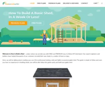 Howtobuildashed.org(How To Build A Shed In A Week Or Less (Step) Screenshot