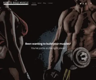 Howtobulkmuscle.com(How to Bulk Muscle) Screenshot