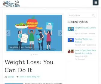 Howtoburnfatinaweek.com(How to burn fat in a week) Screenshot