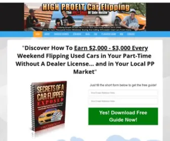 Howtobuyandsellyourcars.com(How To Buy And Sell Cars for Profit) Screenshot