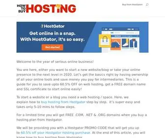 Howtobuyhosting.com(How To Buy Web Hosting) Screenshot