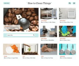 Howtocleanthings.com(How to Clean Things) Screenshot