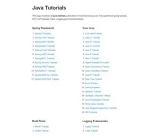 Howtodoinjava.com(Simple and easy) Screenshot