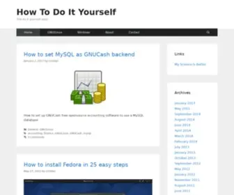 Howtodoityourself.org(How To Do It Yourself) Screenshot