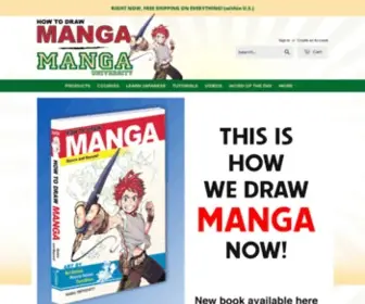 Howtodrawmanga.com(Manga University) Screenshot