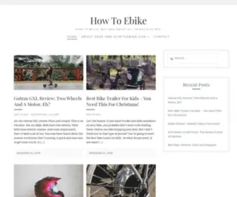 Howtoebike.com(How To Ebike) Screenshot