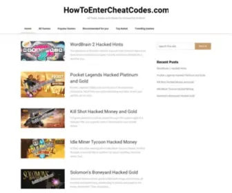 Howtoentercheatcodes.com(All Tricks) Screenshot