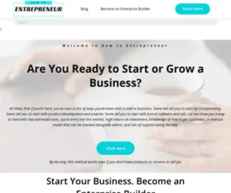 Howtoentrepreneur.com(See what it takes to grow your business) Screenshot