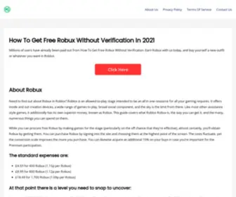 Howtogetfreerobuxwithoutverification.com(How To Get Free Robux Without Verification In 2021) Screenshot