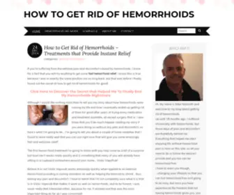 Howtogetridofhemorrhoidsinfo.com(How to Get Rid of Hemorrhoids) Screenshot