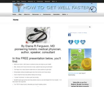 Howtogetwellfaster.com(How to Get Well Faster) Screenshot