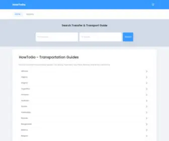 Howtogo.org(Transportation Guides) Screenshot