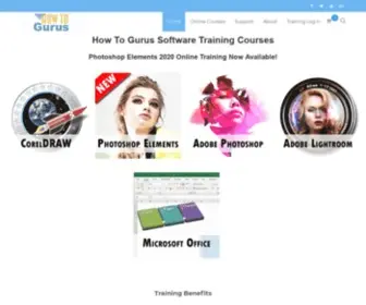 Howtogurus.com(Software Training and Tutorial Courses) Screenshot