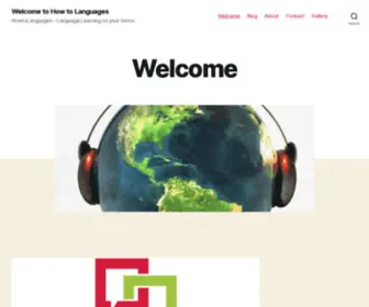 Howtolanguages.com(Language Learning on your terms) Screenshot