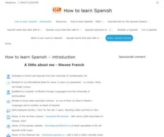 Howtolearnspanish.co(How to learn Spanish) Screenshot