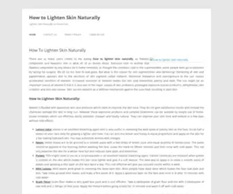 Howtolightenskinnaturally.net(howtolightenskinnaturally) Screenshot